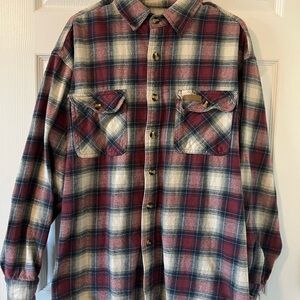 Men’s Hickory Shirt Co. Plaid Button-Up Flannel Shirt